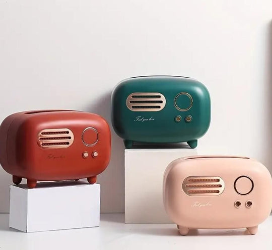 Vintage Radio Box Tissue Holder