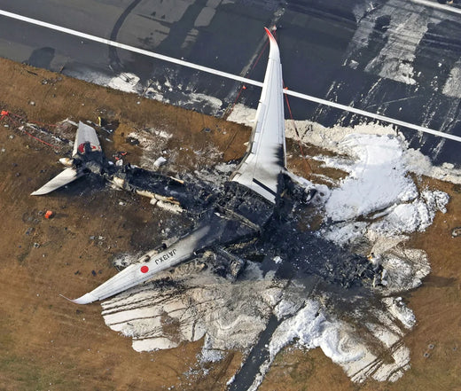 Japan Airlines jet bursts into flames after collision with earthquake relief plane at Tokyo Haneda airport