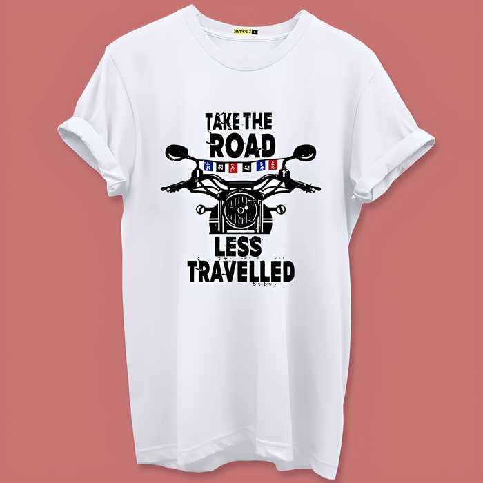 Polyester Slogan Half Sleeves T-Shirt