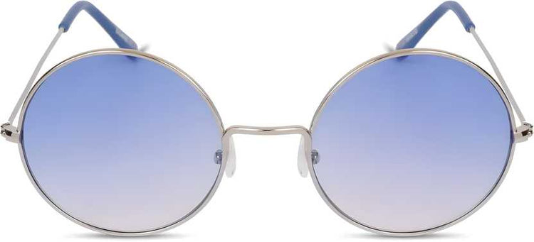 UV Protection Round Sunglasses (55 Blue)