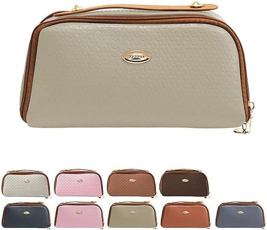 Double Zipper Cosmetics Bag