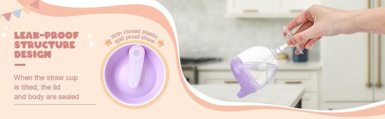 Baby Sippy Cup Plastic Stemware for Toddlers & Kids
