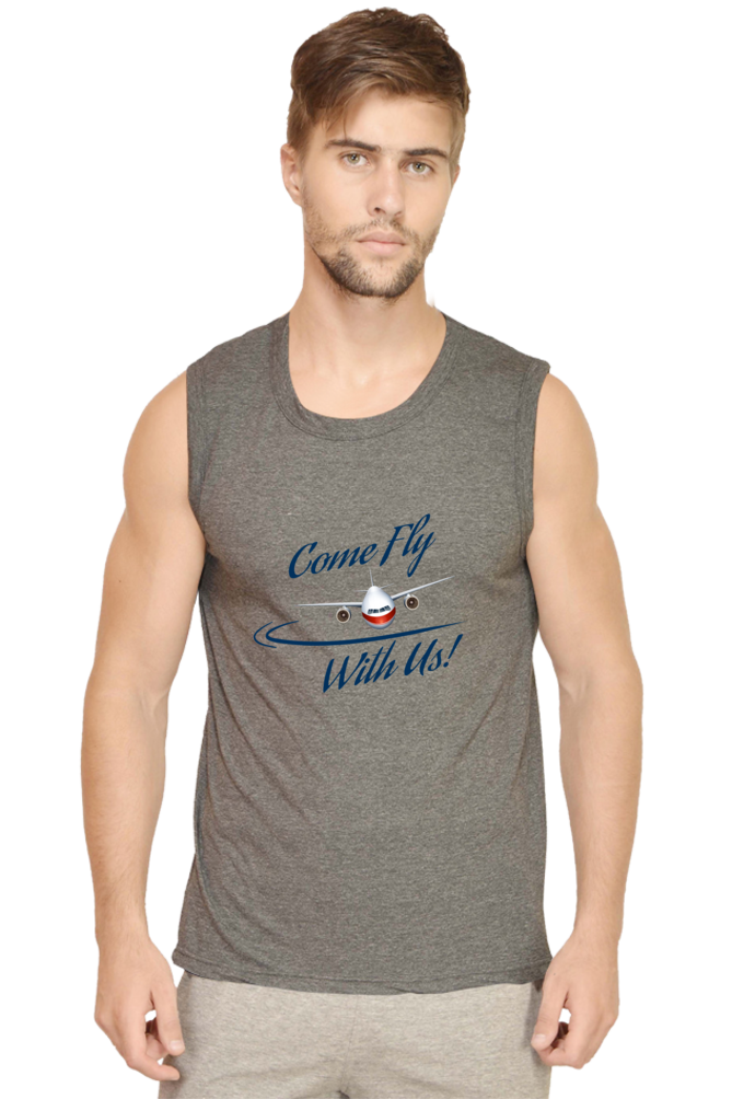 Male Round Neck Sleeveless