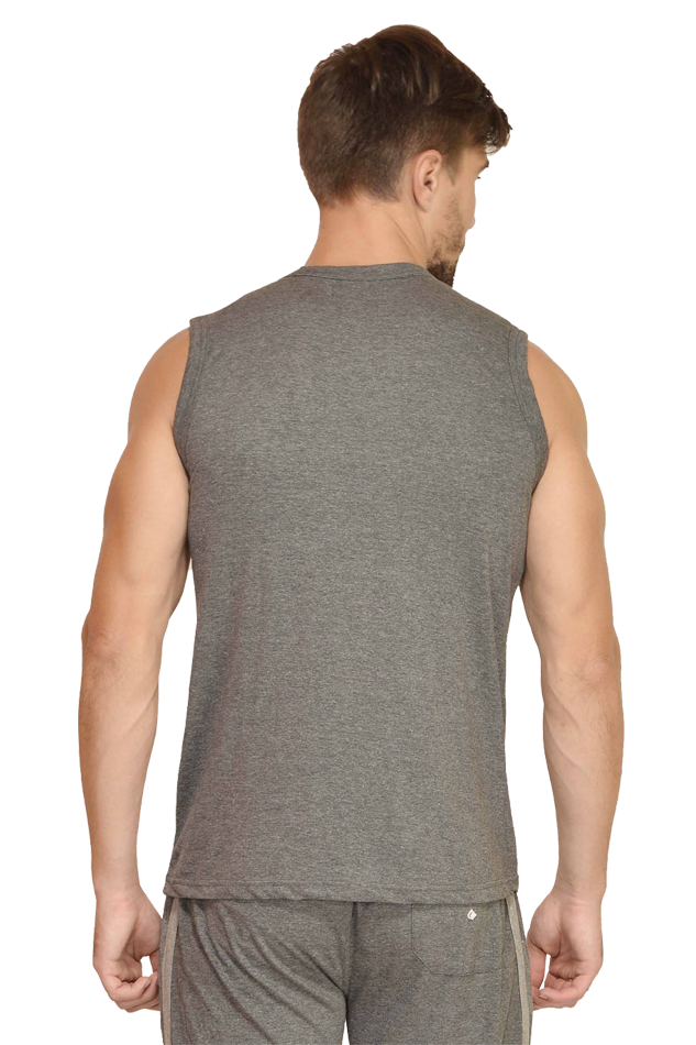 Male Round Neck Sleeveless