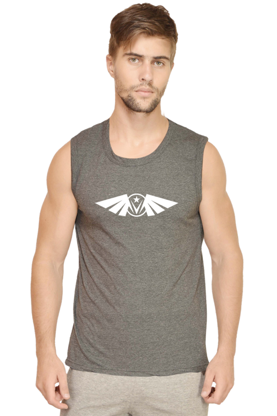 Male Round Neck Sleeveless