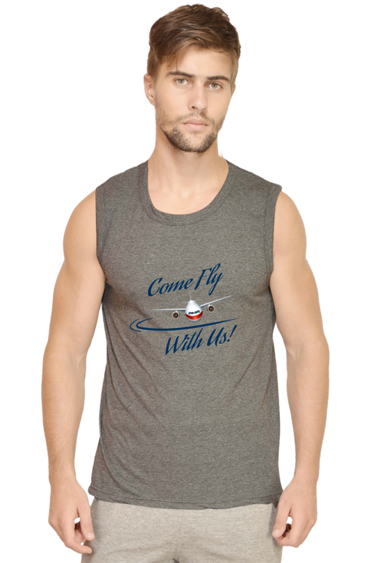 Male Round Neck Sleeveless