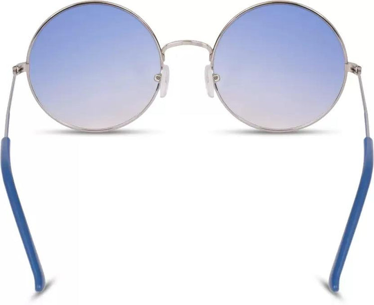 UV Protection Round Sunglasses (55 Blue)