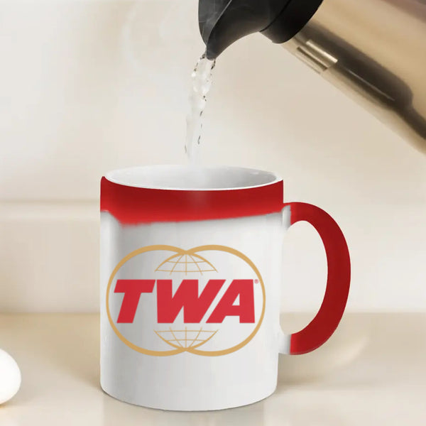 TWA Vintage Aviation Logo Coffee Mug – Retro Airline Travel Design