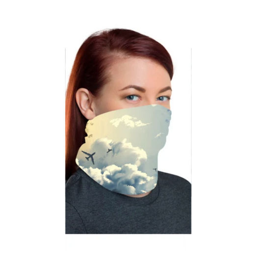 Unisex Face Bandana White Standard