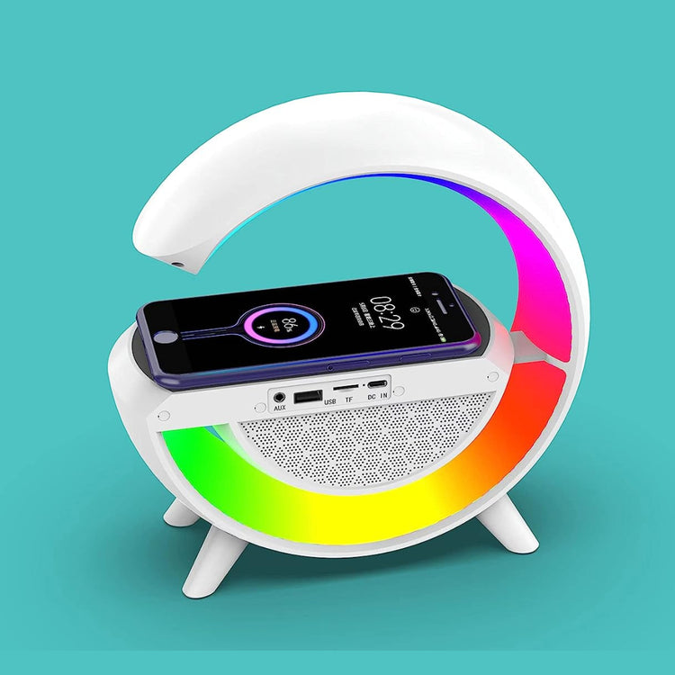 WIRELESS CHARGING LED CLOCK LAMP