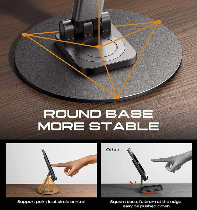 Mobile Phone Stand 360° Rotation Height and Angle