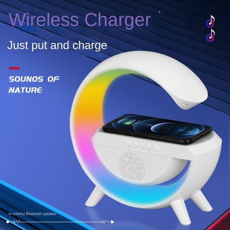 WIRELESS CHARGING LED CLOCK LAMP