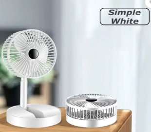 Retractable Desktop Folding Fan Mini Portable Desktop Fan Electric Fan for Home