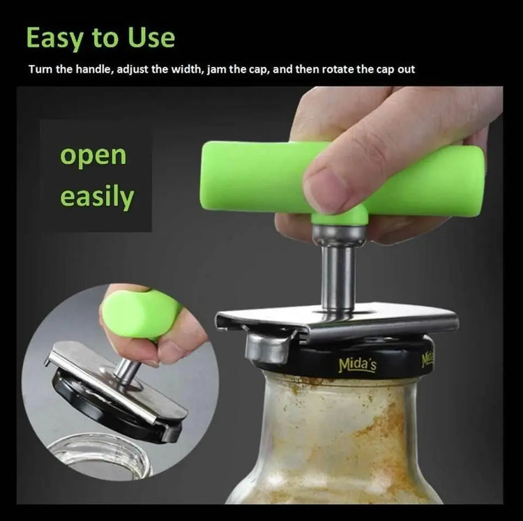 Jar Opener for Weak Hands Adjustable Effortless Arthritis